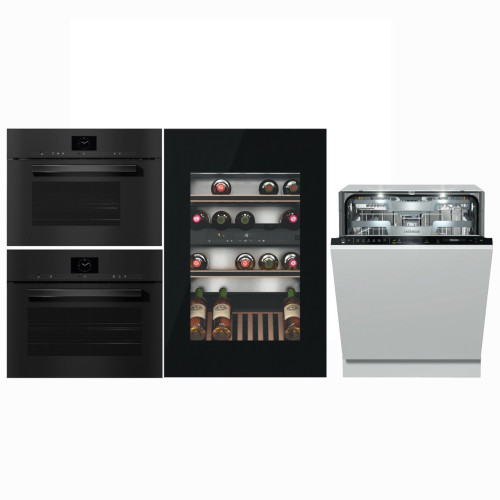 Комплект для кухні в чорному кольорі DGM 7640, DGC 7640, KWT 6422, G 7360 