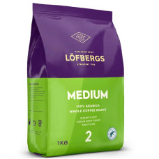 Кофе в зернах Lofbergs Medium Roast, 1кг Швеция