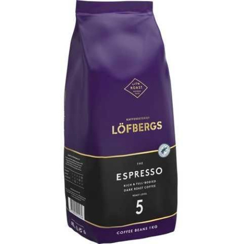 Кофе в зернах Lofbergs Espresso, 1кг Швеция