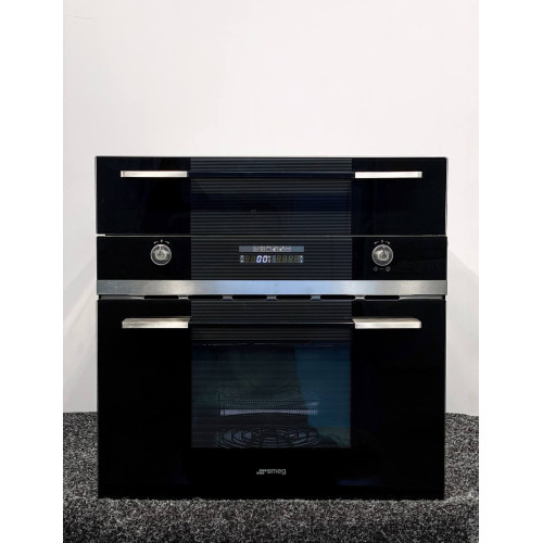 Комплект Микроволновая печь и подогреватель посуды  БУ  SMEG SC 45 MNE2 та SMEG CT15NE-2